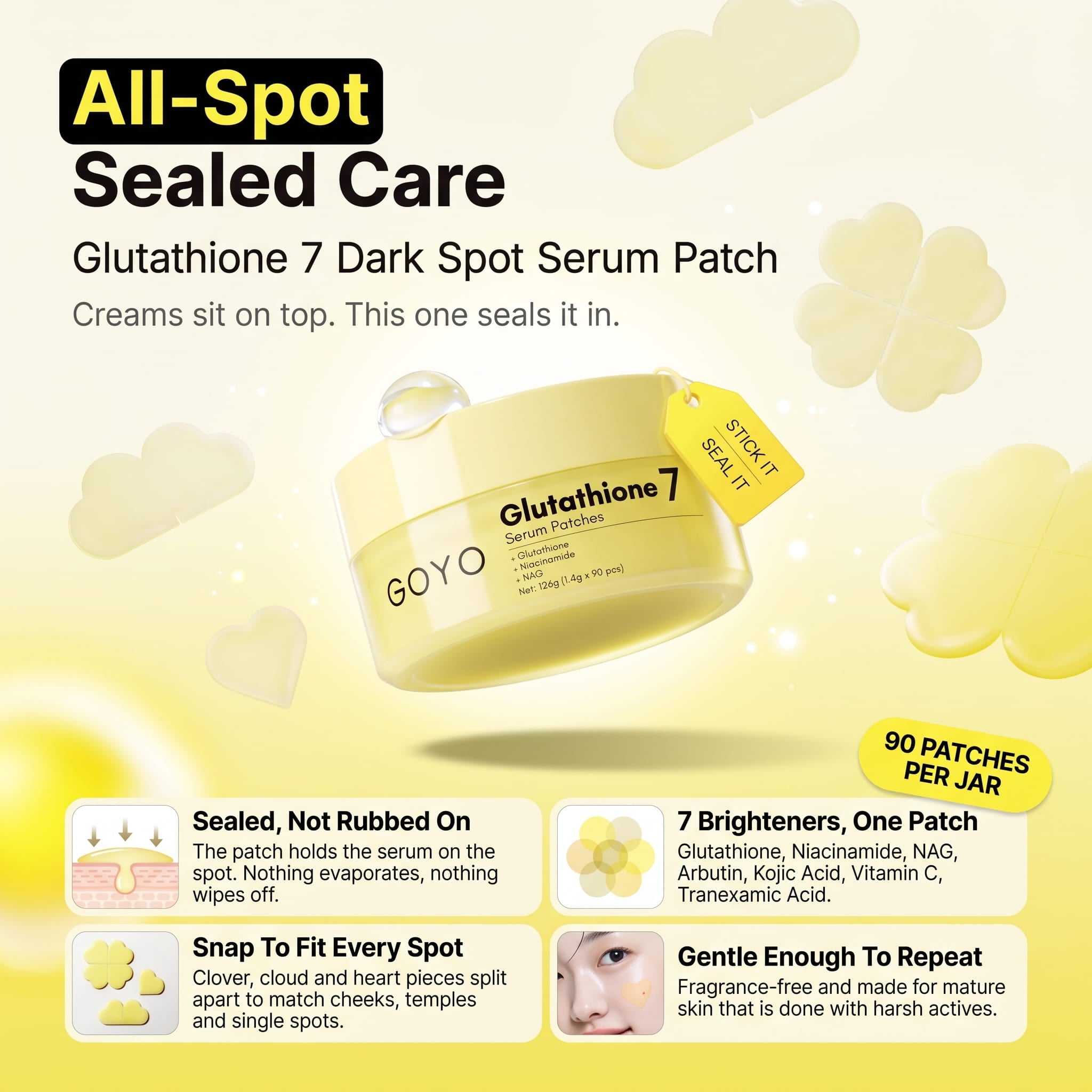 GOYO Glutathione 7 Serum Patches — 30 sheets